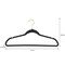 Simplify Slim Velvet Gold Hook Hangers in Black, 25PK 23240-G-BLACK - alternate 3